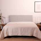 Cabeceira com Tecido Capitonné e Pés de Madeira - CarmenEA_CARMEN140x060x008CP03_C30