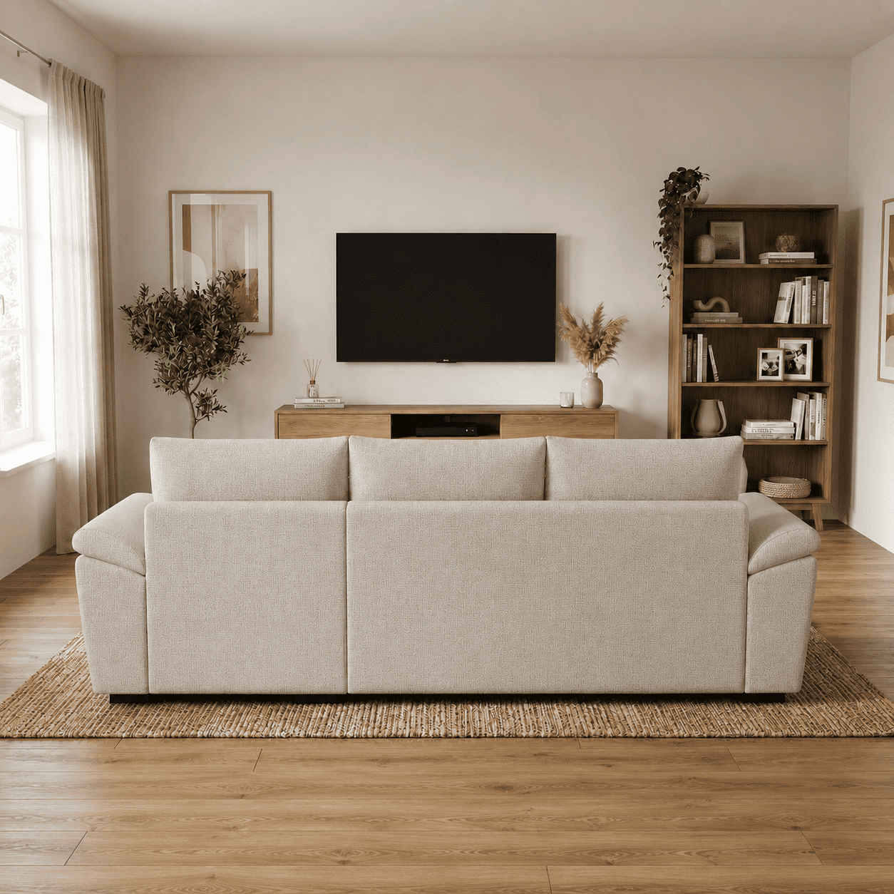 3-Sitzer Schlafsofa mit Chaiselongue - Lorenzo