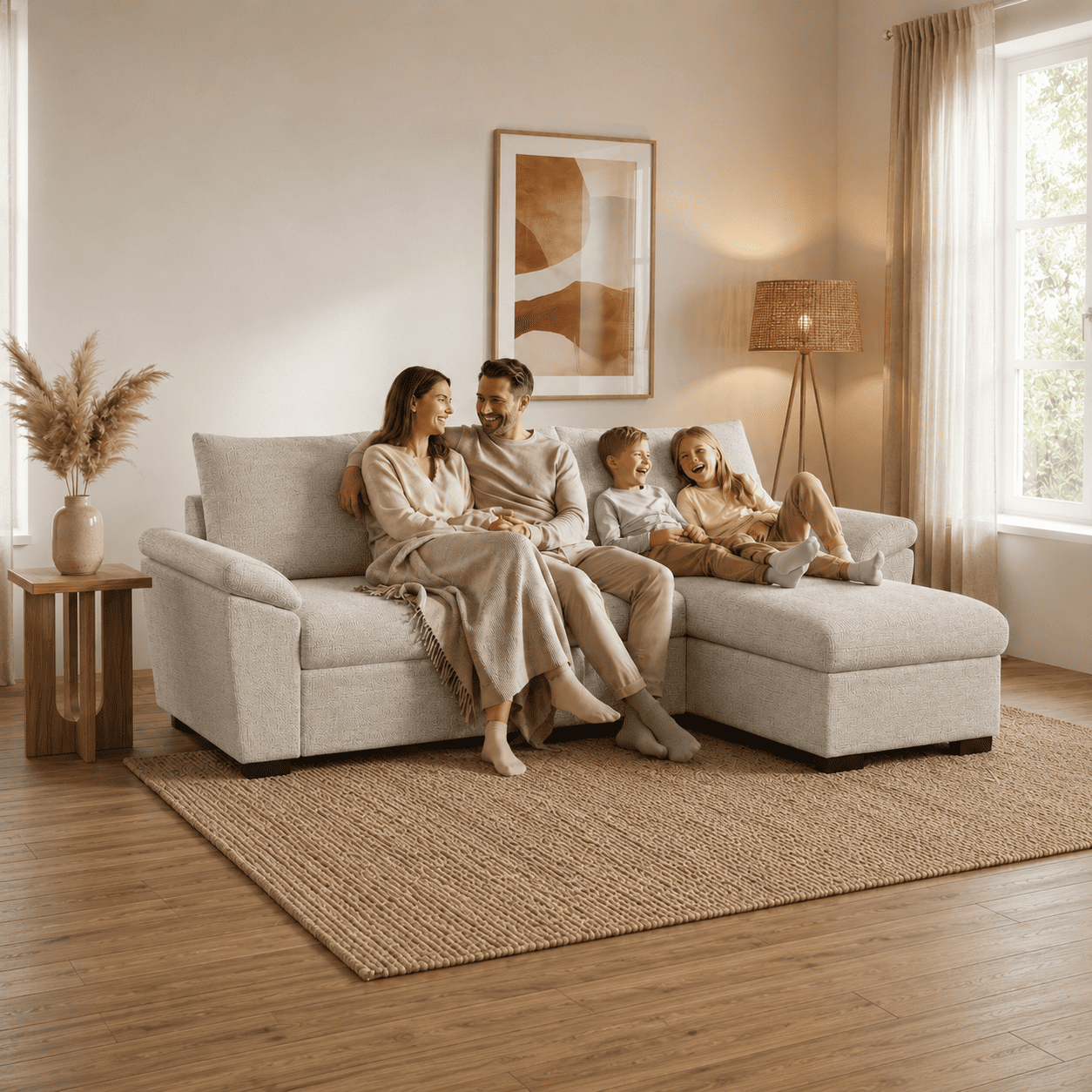 3-Sitzer Schlafsofa mit Chaiselongue - Lorenzo