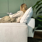 Sofá - Cama 4 Lugares com Chaise Longue Reversível - LaurenC1511ACSRG7902_C24