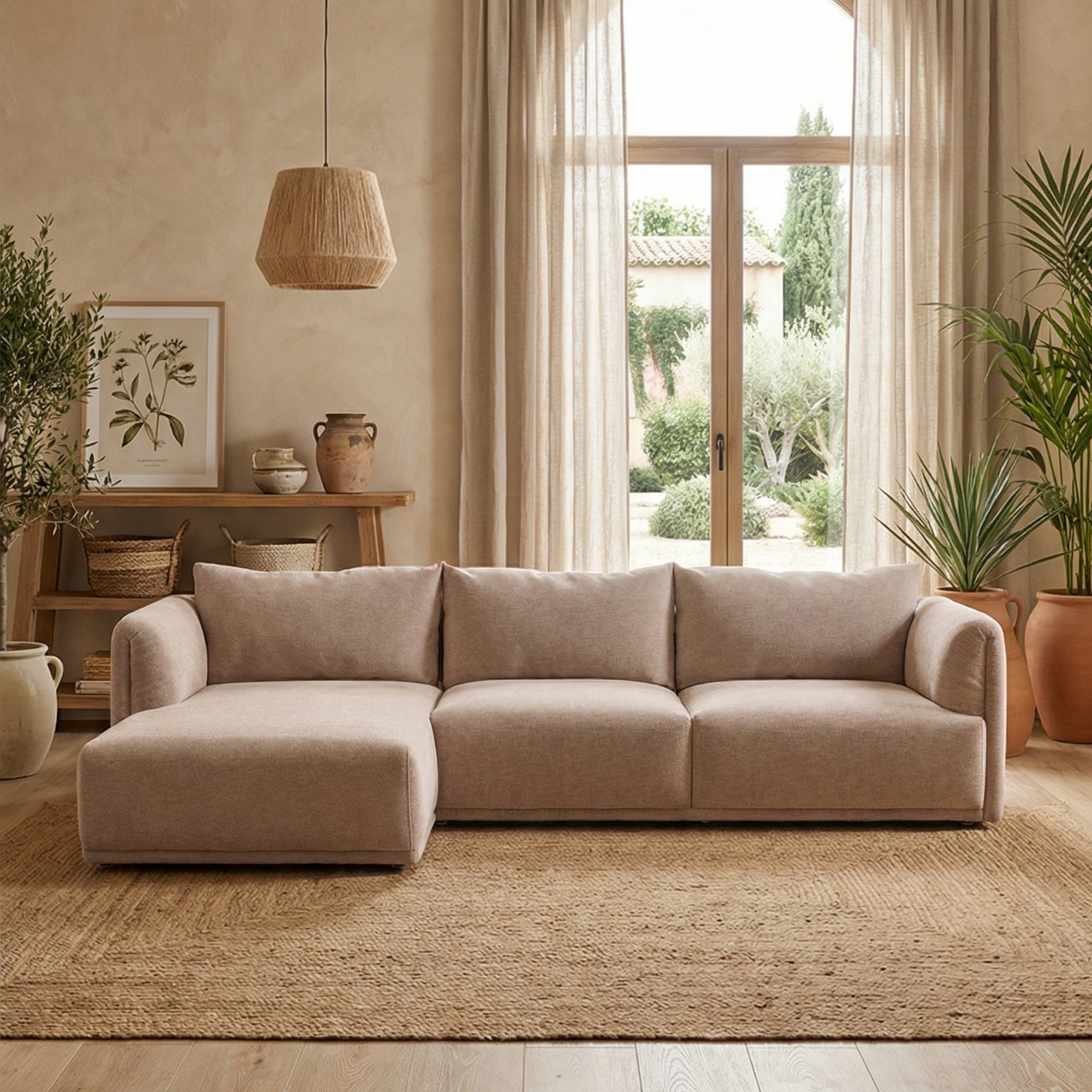 Sofá Chaise Longue Esquerda 5 Lugares – Elora