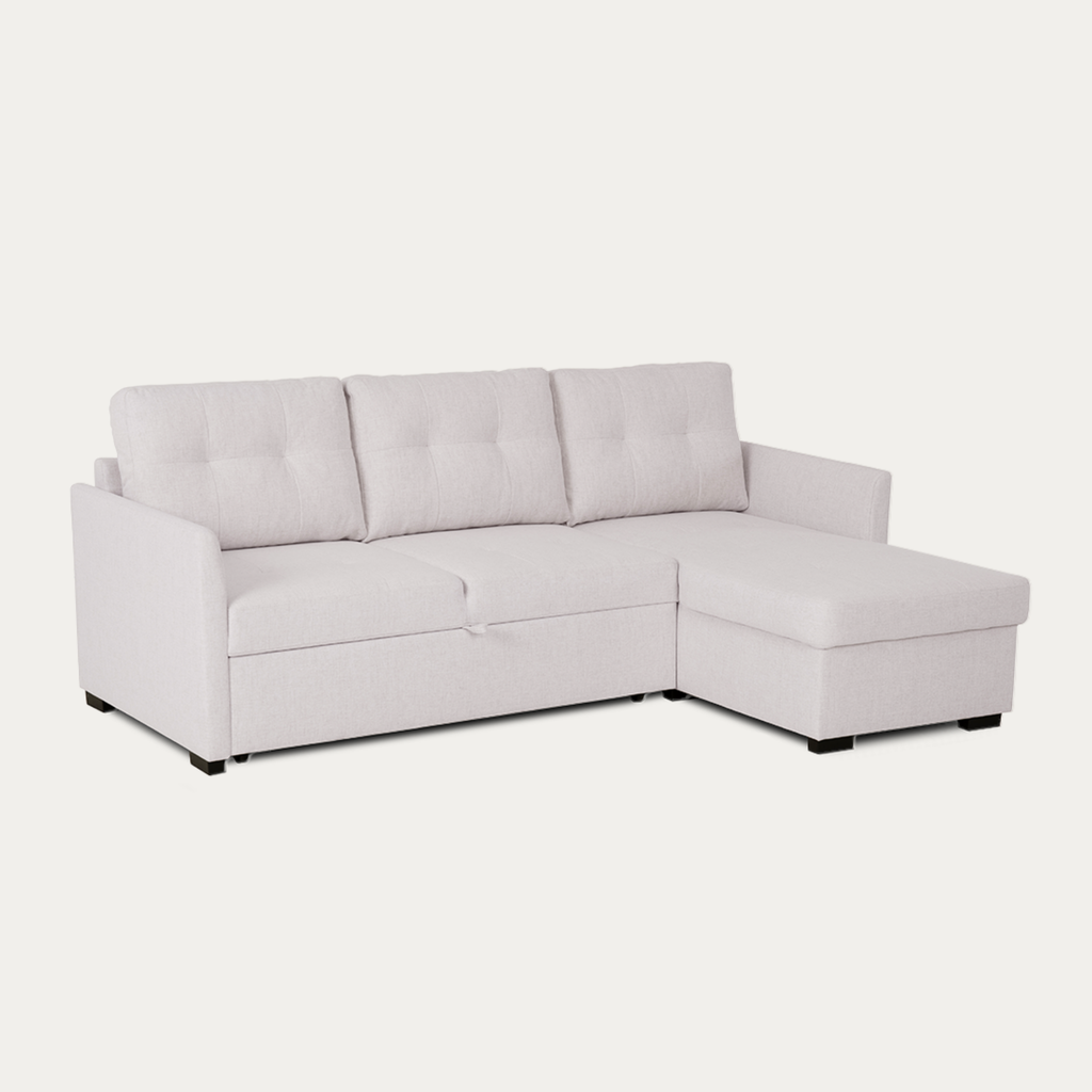 Sofá-cama 3 Lugares com chaise longue - Enzo