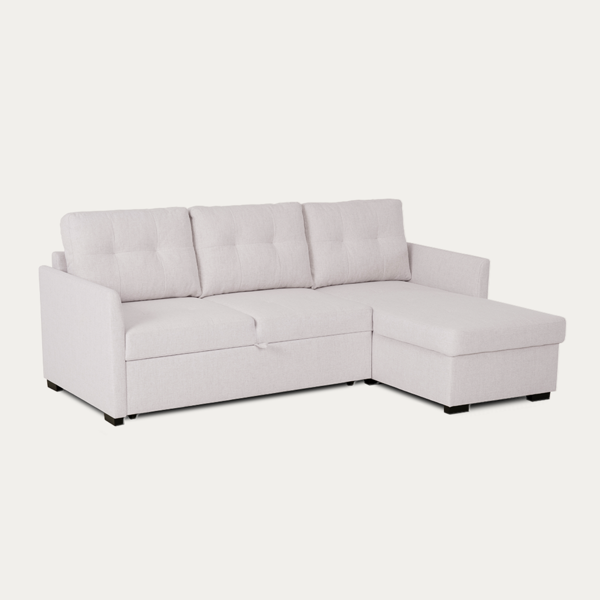 Sofá-cama 3 Lugares com chaise longue - Enzo