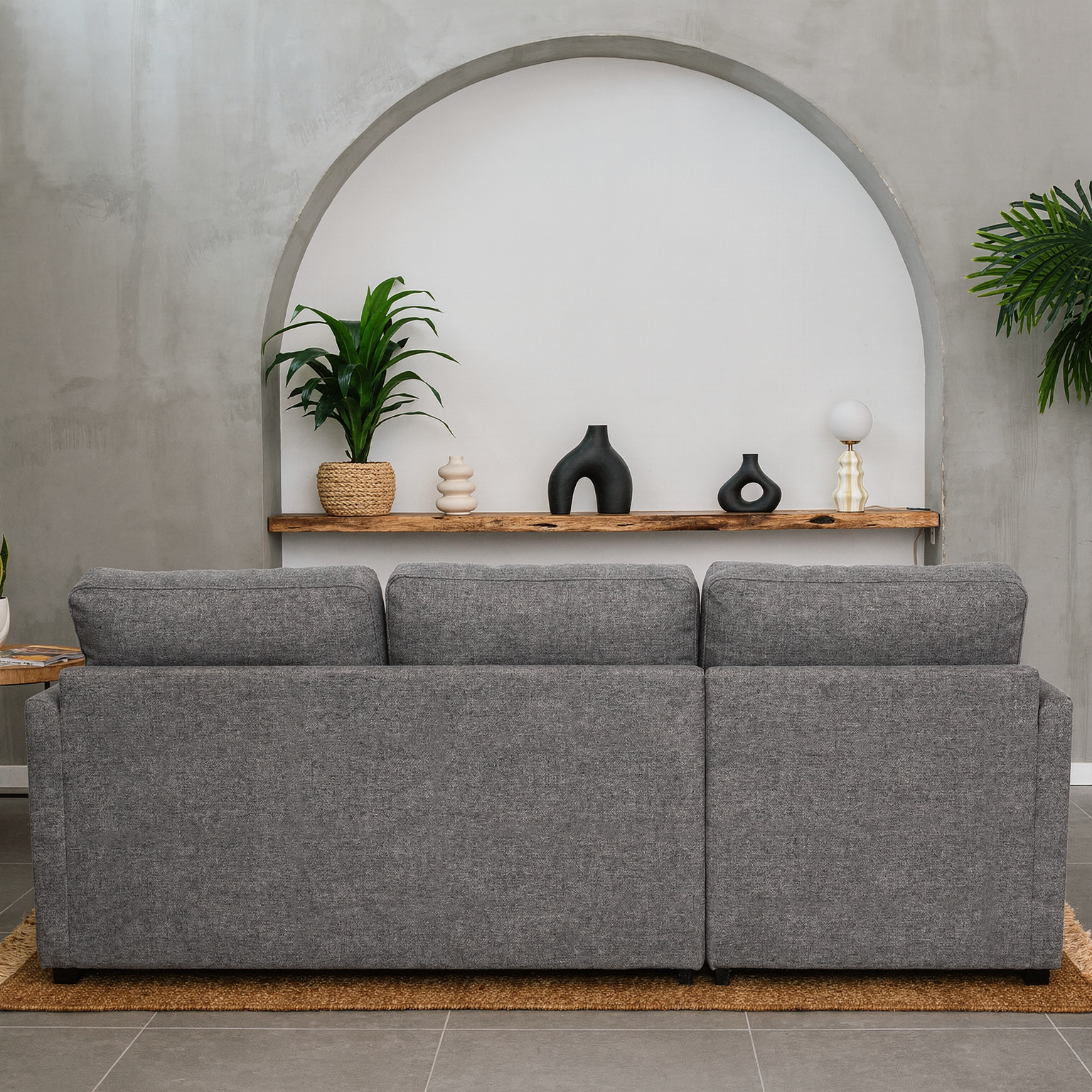 Sofá-cama 3 Lugares com chaise longue - Enzo