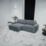 Sofa Bed 4 Seats with Reversible Chaise Longue - Lauren