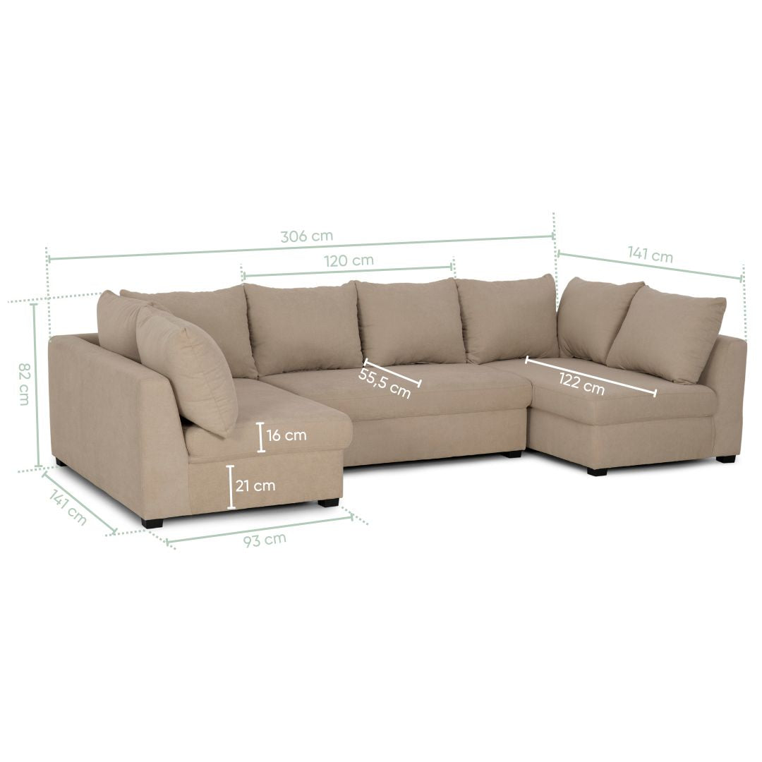 Modulares 6-Sitzer-Sofa - Gael