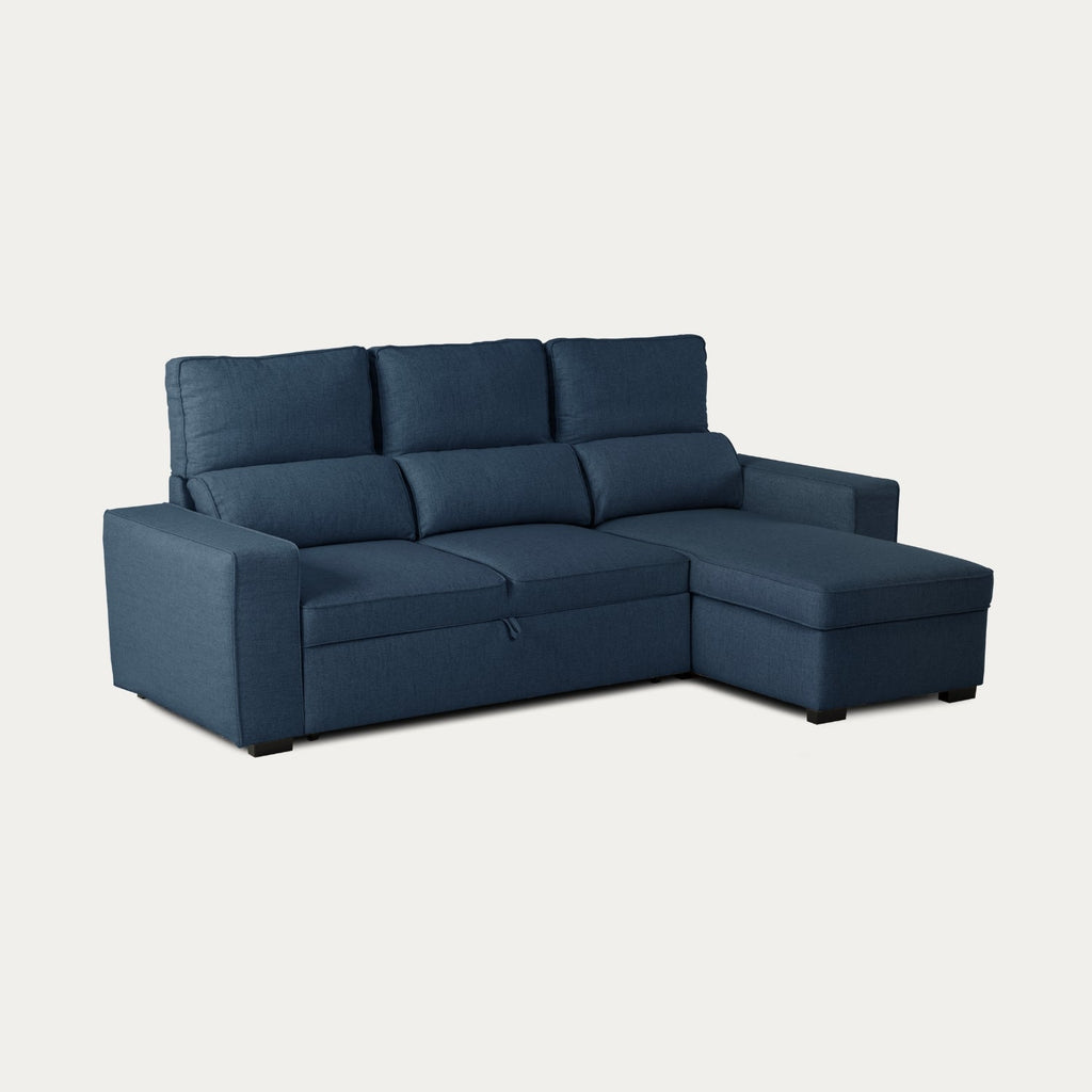 Sofá - Cama 4 Lugares com Chaise Longue Reversível e Arrumação - HarperC1536BFSRG8220_C24