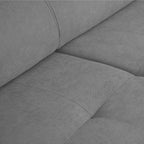 Sofá - cama de 4 lugares com chaise longue reversível, cabeceiras ajustáveis e 2 pufes – JohnC689BCSRG3810_C24