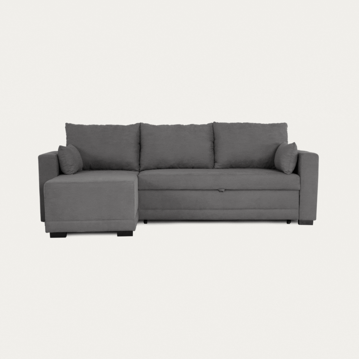 Sofa Bed 3 Seats with Reversible Chaise Longue - Leah