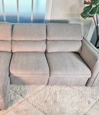 Sofá - Cama 4 Lugares com Chaise Longue Reversível e Cabeceiras Ajustáveis - MorganC1454CFSRG9140_C24