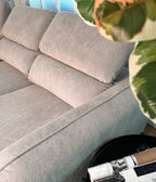 Sofá - Cama 4 Lugares com Chaise Longue Reversível e Cabeceiras Ajustáveis - MorganC1454CFSRG9114_C24