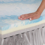 Colchão de Espuma Viscoelástica com infusão de Soja + Espuma de Alta Resiliência e Perfilada - Nature