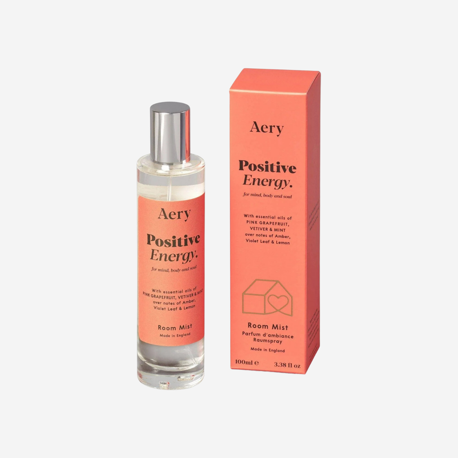 Room Mist - Energía positiva - Vetiver de pomelo rosa y menta