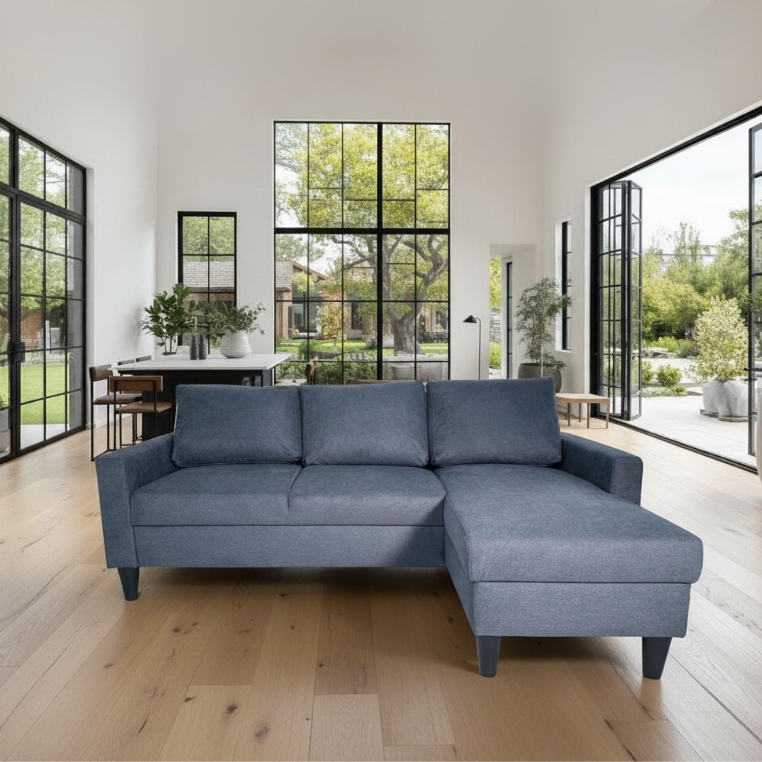 Sofá 3 Lugares con Chaise Longue Reversible - Fox