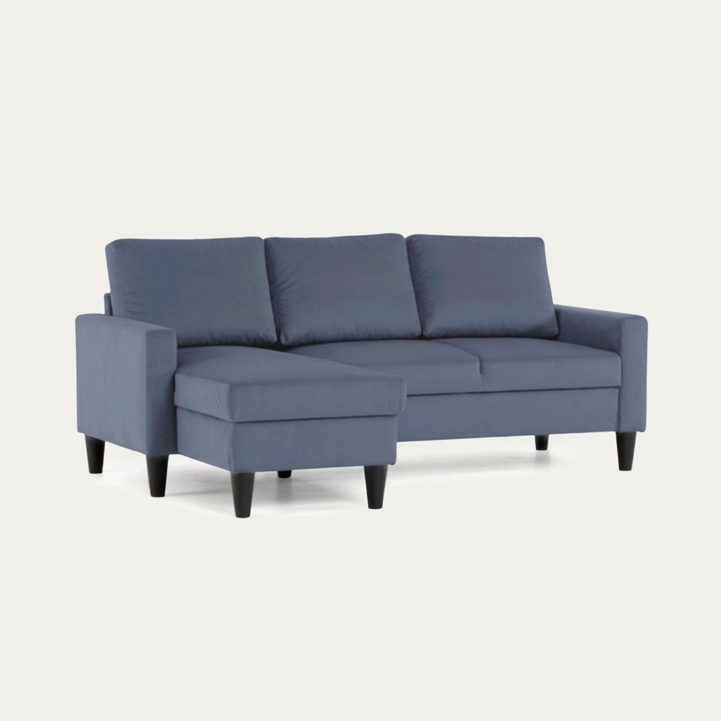 Sofá 3 Lugares com Chaise Longue Reversível - Fox