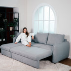 Sofá - Cama 4 Lugares - Sistema Easybed - Com Chaise Longue Reversível - VogueC1330BFSRG0411_C24