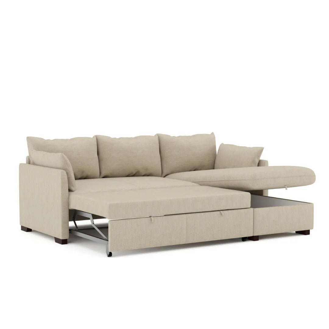 Orlando Sofa Bed 3 Seater - Chaise Longue - BUDWING