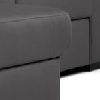 Sofá - cama de 4 lugares com chaise longue reversível, cabeceiras ajustáveis e 2 pufes – JohnC689BCSRIPU160_C24