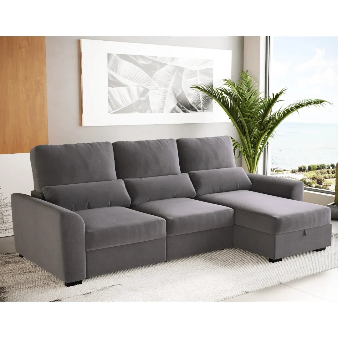 Oliver Sofa - 3 Seater Sofa Bed, Chaise Longue - BUDWING