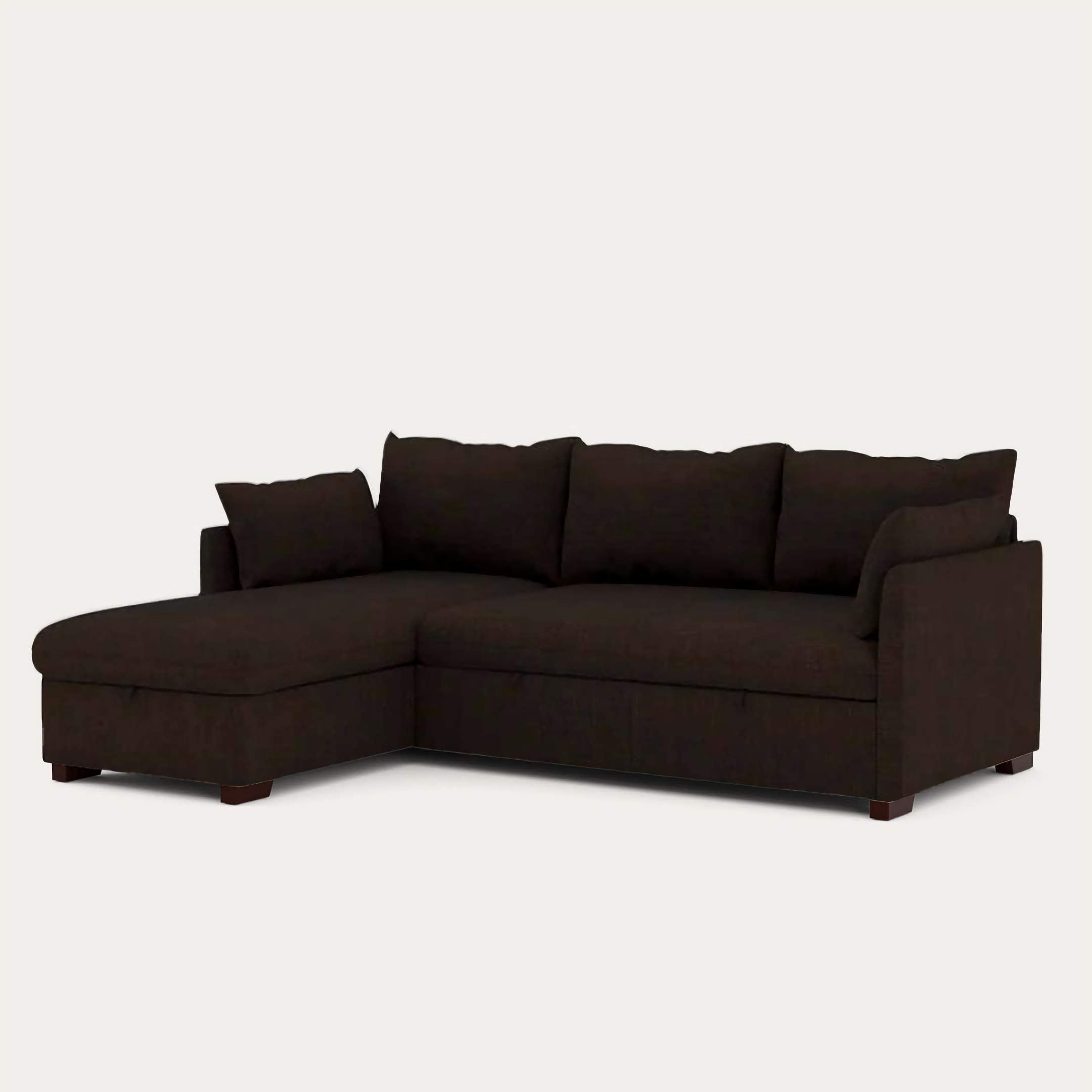 4-Sitzer-Schlafsofa mit Chaiselongue und Stauraum – Orlando