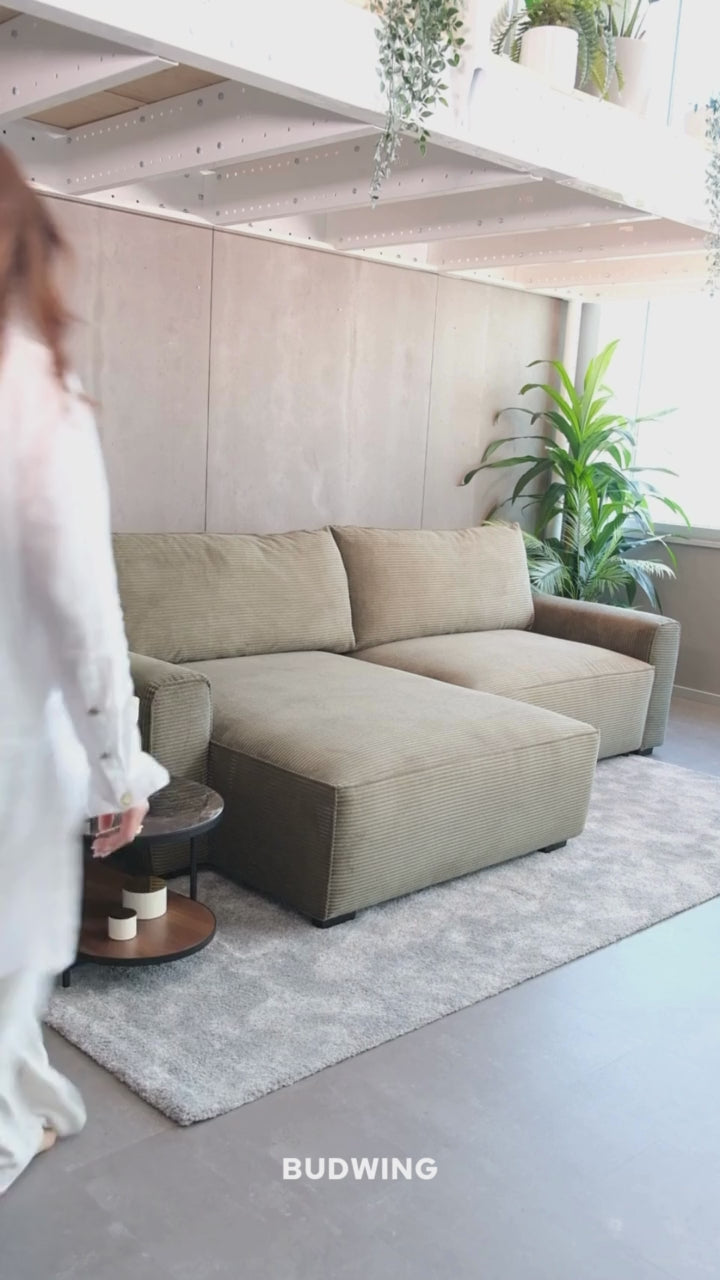 Schlafsofa 4 Plätze mit umkehrbarer Chaiselongue - Lauren