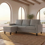 Sofá 3 Lugares com Chaise Longue Reversível - FoxSofáBudwing