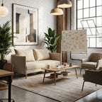 Sofá 3 Lugares com pé alto de madeira - MelanieSofáBudwing