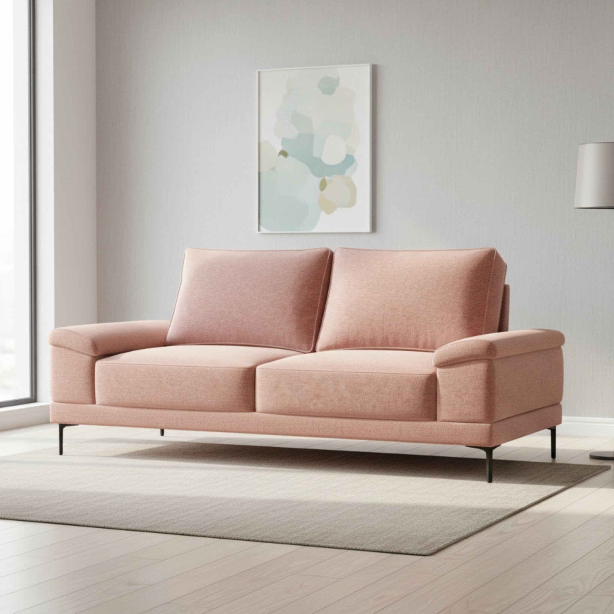 Sofá 3 Lugares com Pé Alto Metálico – LyraSofáBudwing