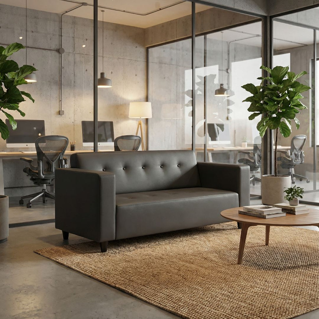 Sofá 3 Lugares em Tecido Capitonné - PedroBancoBudwing