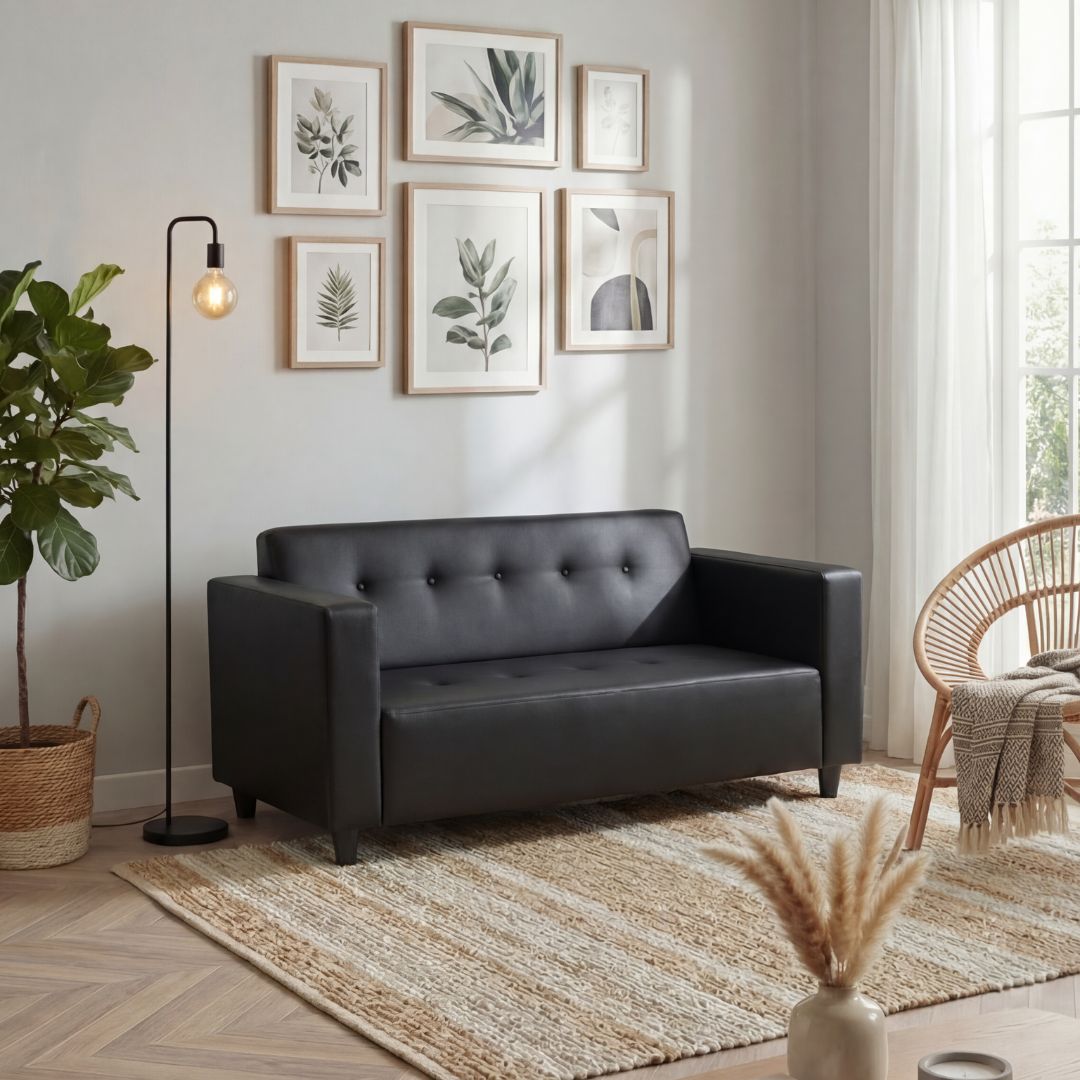 Sofá 3 Lugares em Tecido Capitonné - PedroBancoBudwing