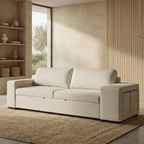 Sofá - Cama 3 Lugares + 2 Puffs - AverySofáBudwing