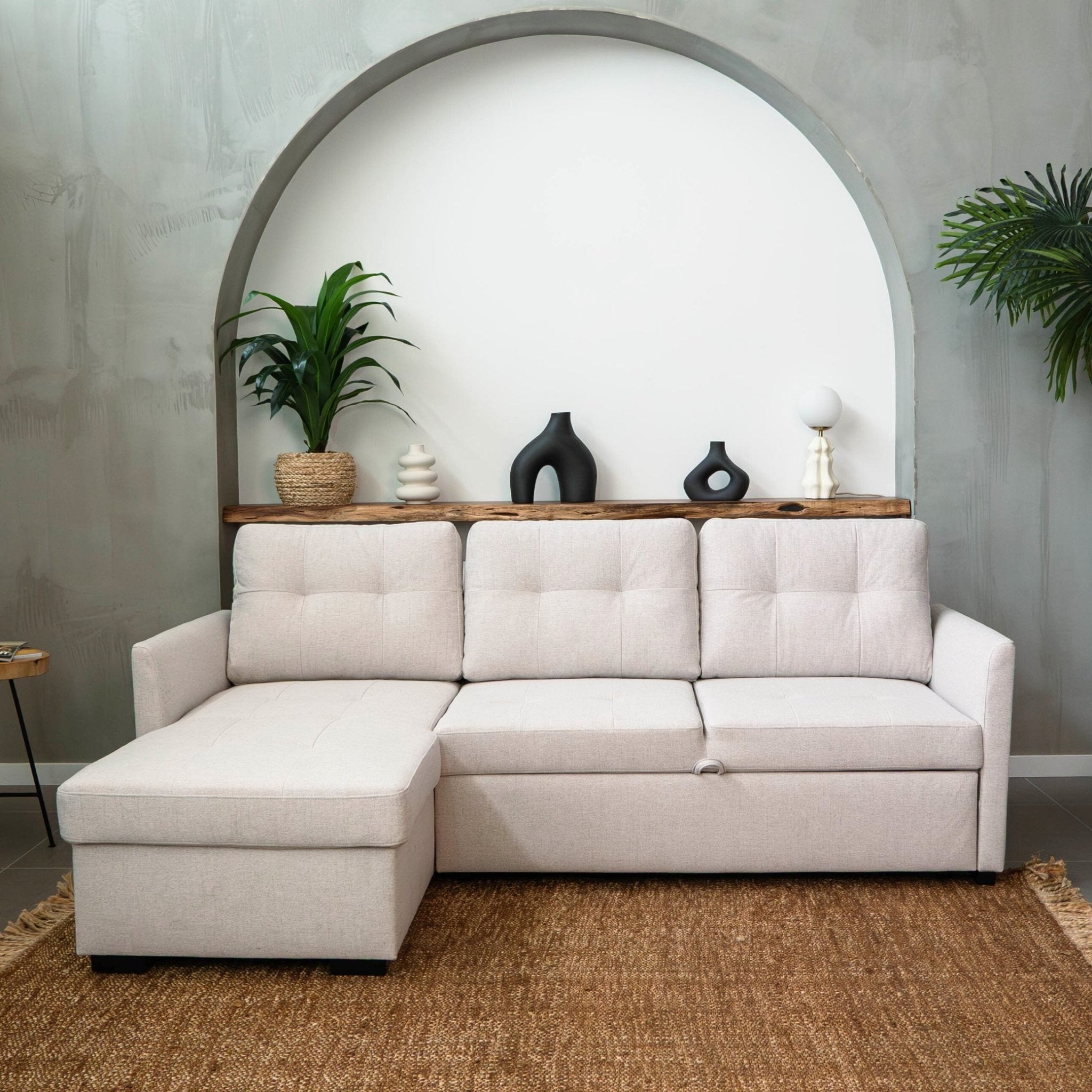 Sofá - cama 3 Lugares com chaise longue - EnzoBudwing