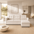 Sofá - cama 3 Lugares com chaise longue - EnzoSofáBudwing