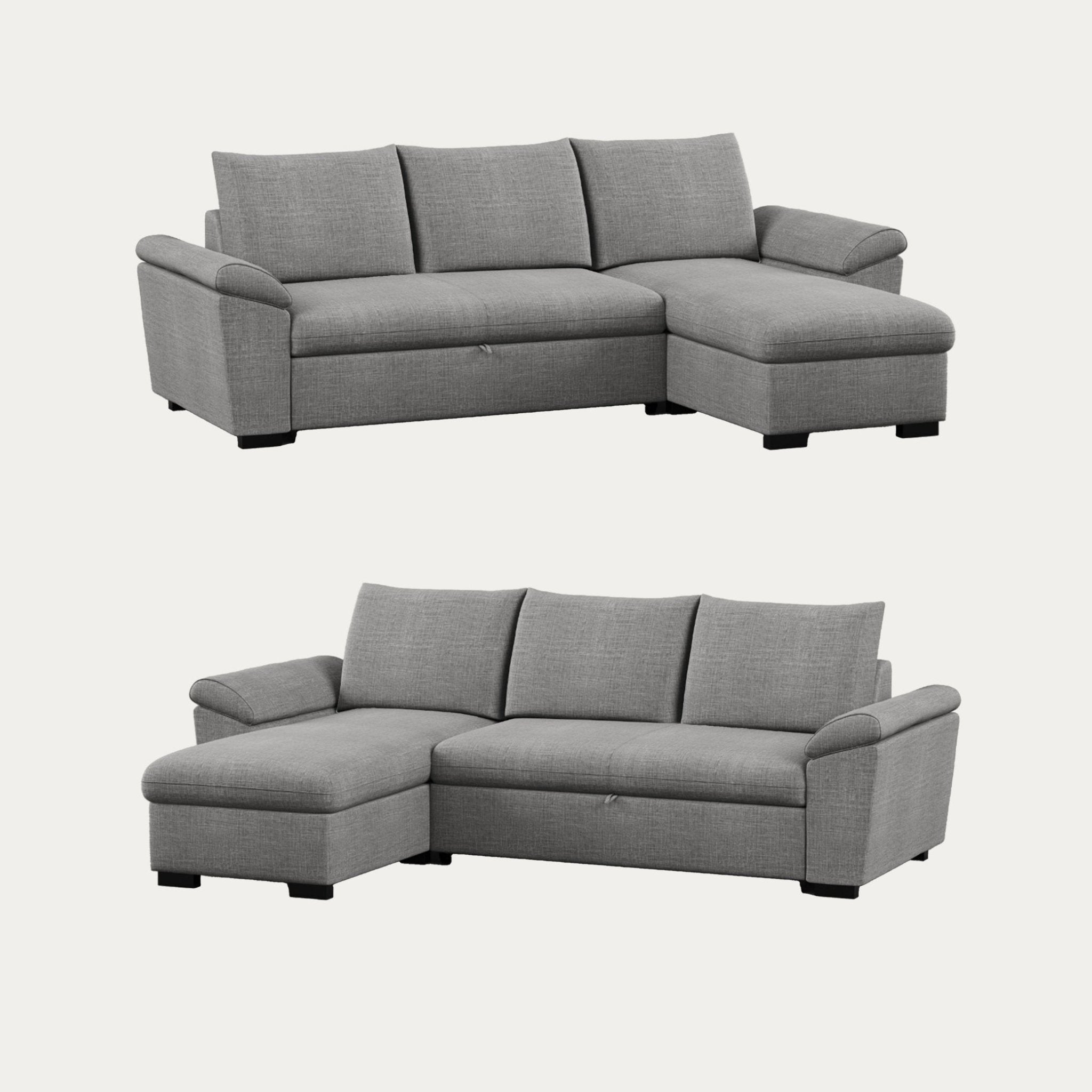 Sofá - cama 3 Lugares com chaise longue - LorenzoSofá CamaBudwing