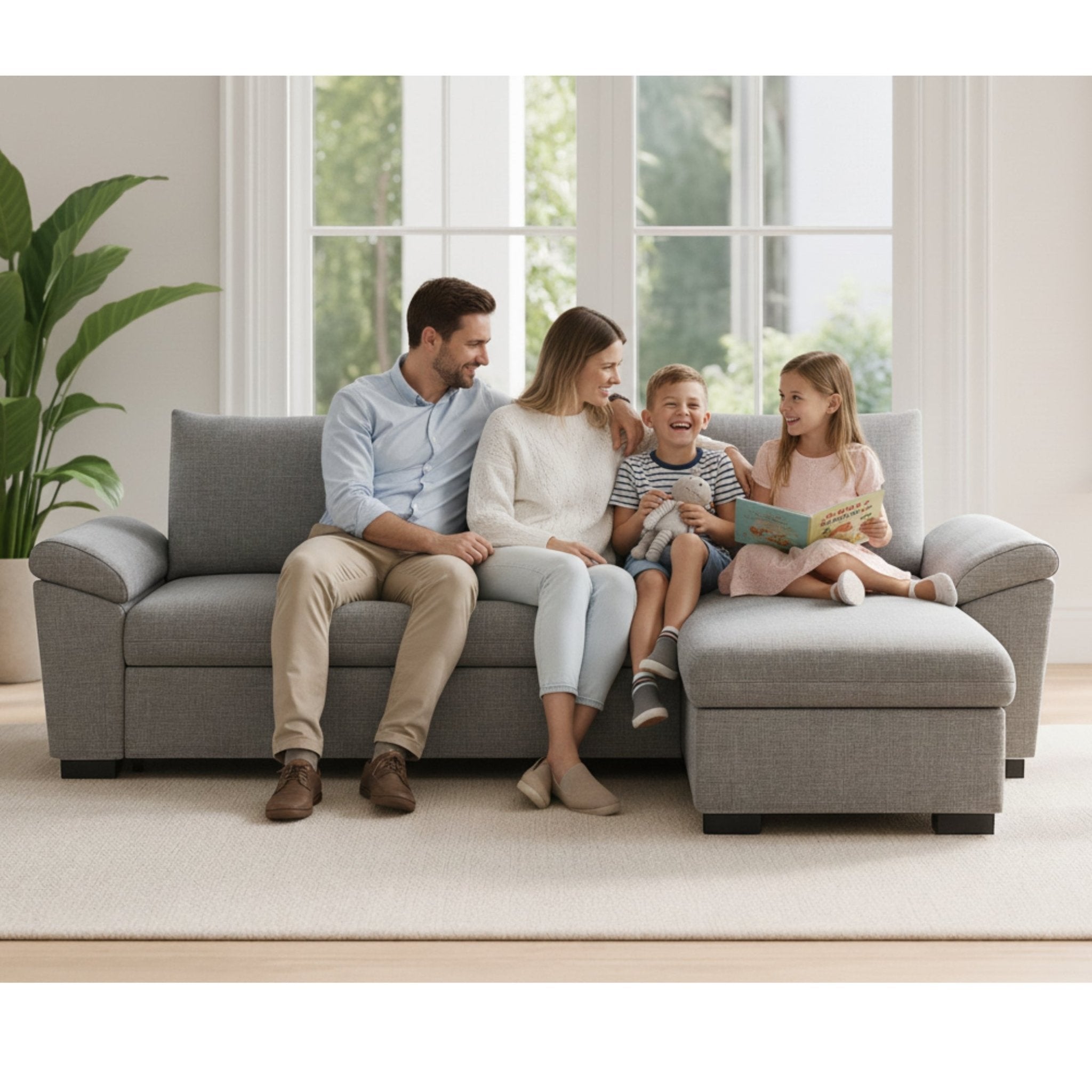 Sofá - cama 3 Lugares com chaise longue - LorenzoSofá CamaBudwing