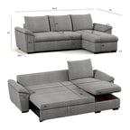 Sofá - cama 3 Lugares com chaise longue - LorenzoSofá CamaBudwing