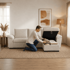 Sofá-cama 3 Lugares com chaise longue - LorenzoSofáBudwing