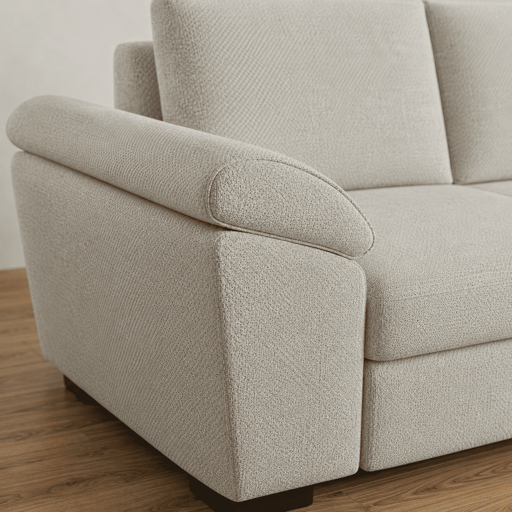 Sofá-cama 3 Lugares com chaise longue - LorenzoSofáBudwing