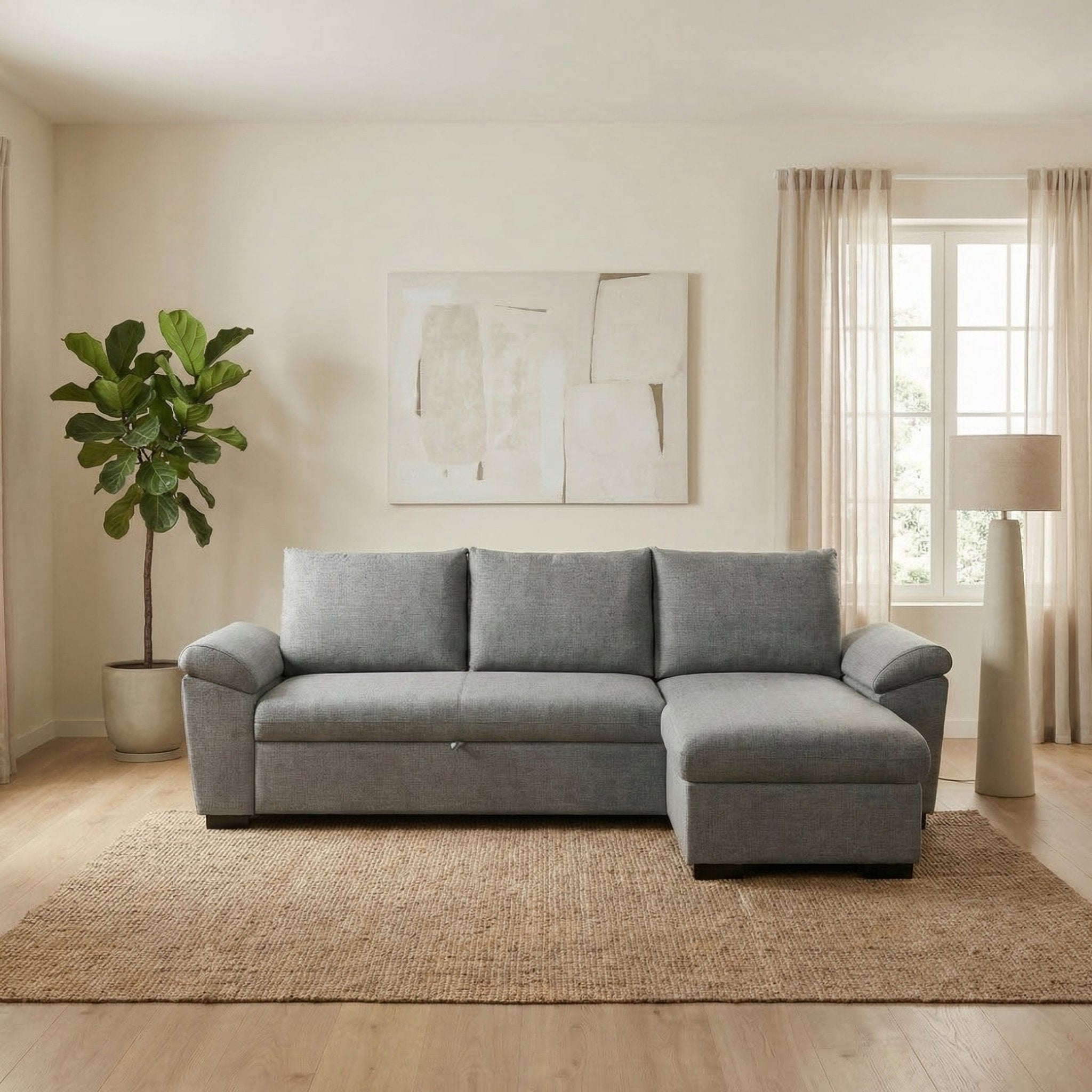 Sofá - cama 3 Lugares com chaise longue - LorenzoSofáBudwing