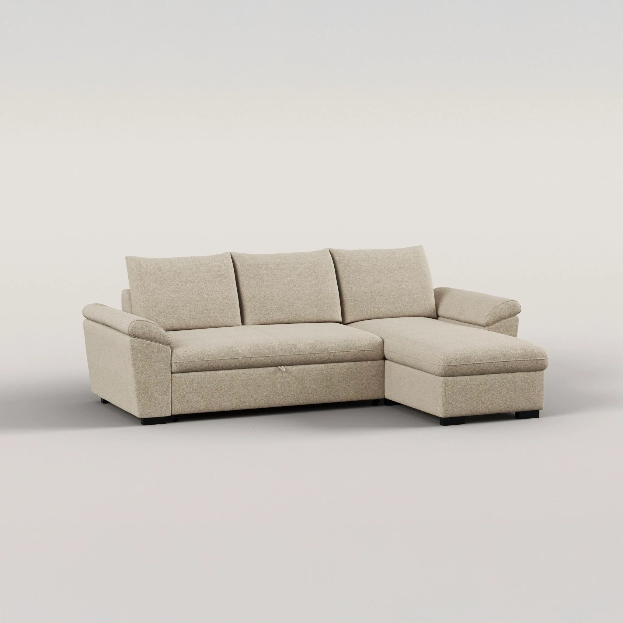 3-Seater Sofa Bed with Chaise Longue - Lorenzo