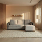 Sofá - Cama 3 Lugares com Chaise Longue Reversível - LeahSofáBudwing