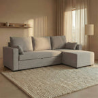 Sofá - Cama 3 Lugares com Chaise Longue Reversível - LeahSofáBudwing