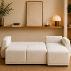 Sofá-Cama 3 Lugares com Chaise Longue Reversível - NoaSofáBudwing