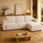 Sofá-Cama 3 Lugares com Chaise Longue Reversível - NoaSofáBudwing