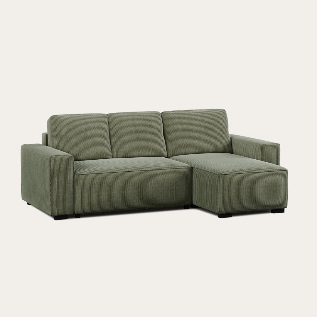 Sofá - Cama 4 Lugares com Chaise Longue Reversível - JadeBudwing