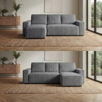 Sofá - Cama 4 Lugares com Chaise Longue Reversível - JadeBudwing