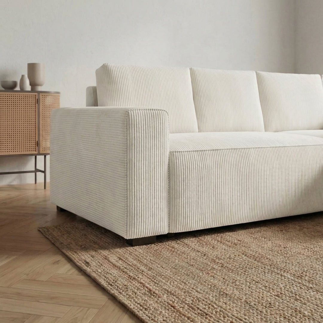 Sofá - Cama 4 Lugares com Chaise Longue Reversível - JadeBudwing