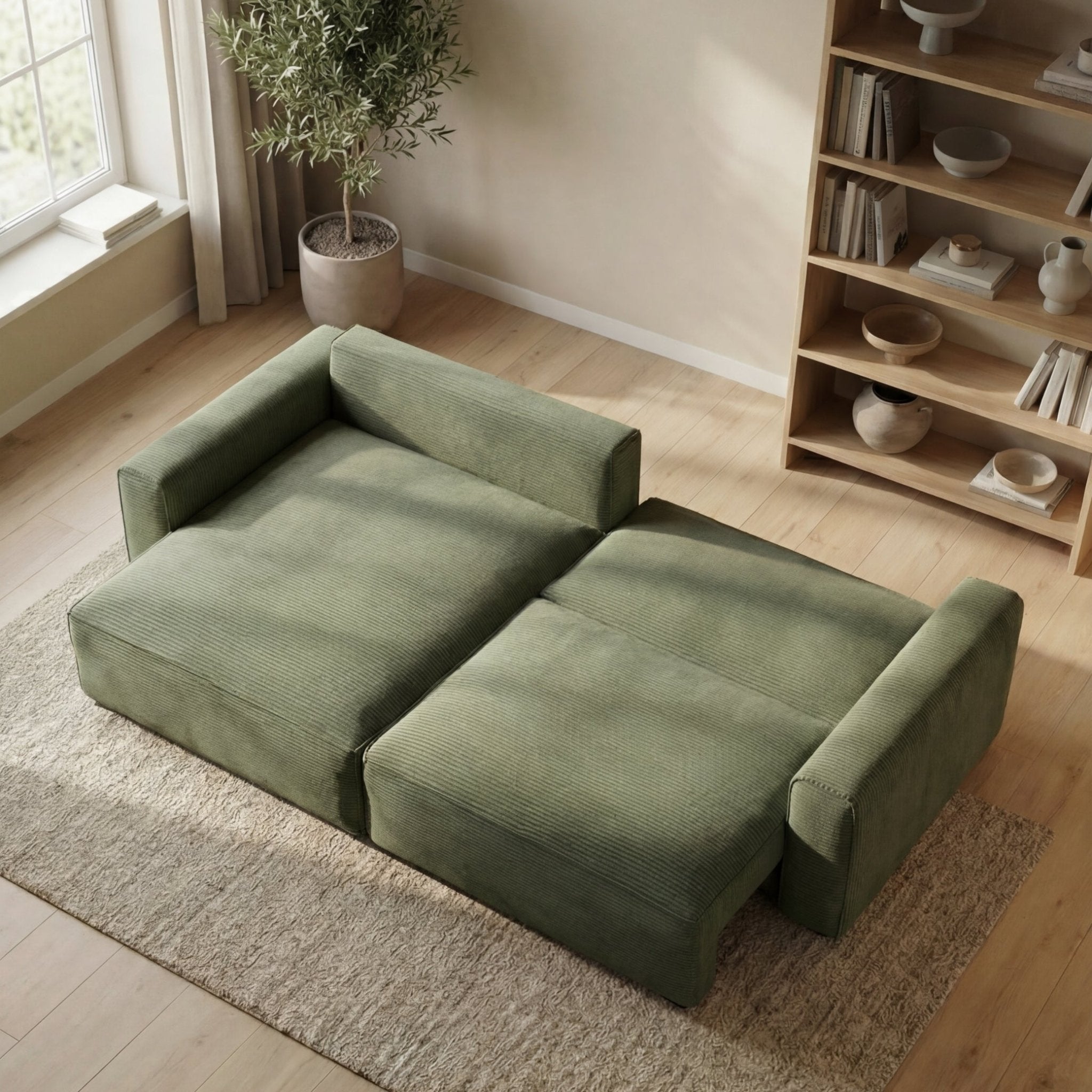 Sofá - Cama 4 Lugares com Chaise Longue Reversível - LaurenSofá CamaBudwing