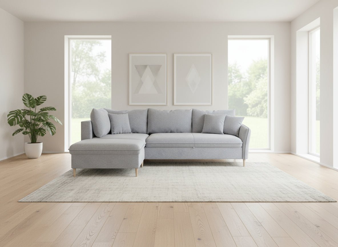 Sofá Cama Chaise Longue de Canto 5 Lugares – AriaSofáBudwing