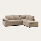 Sofá - cama de canto de 4 lugares com puff e arrumação extra – ZurieSofa BedBudwing